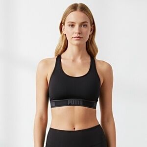 🤑‎ 4/$24 Puma Solstice Seamless Black Sports Bra